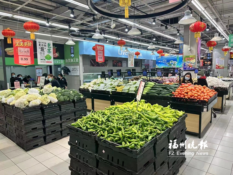 福州:线上买菜“拥堵”线下货源充足 福州:线上买菜“拥堵”线下货源充足